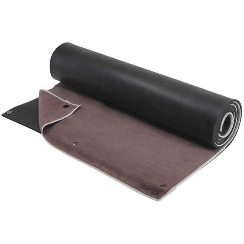 Nanga Yoga SnapMat Hot Yoga Mat & Towel Combo (24” x 72”) – Extra Thick 1/4” (6.4mm), High Density, Non Slip Exercise Mat with Detachable Microfiber Yoga Towel – Patent Pending