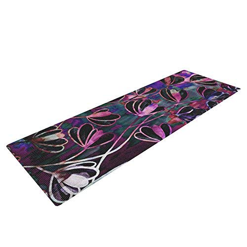 Kess InHouse EBI Emporium Efflorescence - Mixed Berry Exercise Yoga Mat, Pink Purple, 72