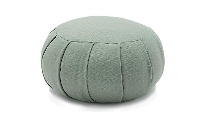 Deluxe Kapok or Buckwheat Hull Filled Zafu Meditation Cushion Yoga Pillow