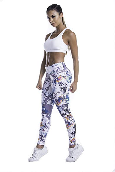 Drakon Leggings Activewear Printed Womens Compression Pants Yoga Tights Solid Color Basic