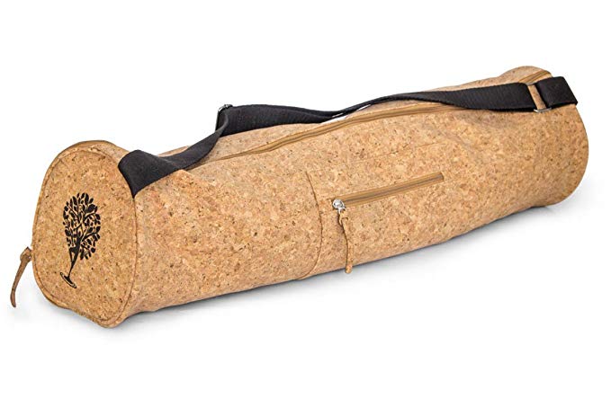 Yoloha Cork Premium Yoga Mat Bag, Keeps Your Mat Dry, Clean and Portable - Strong, Sustainable, Soft, Durable,, Premium, Handmade, Moisture Resistant