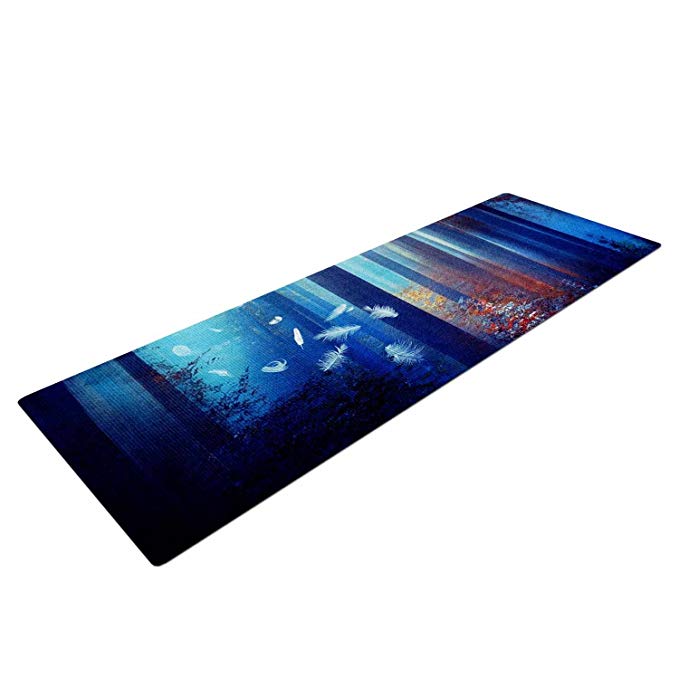 Kess InHouse Viviana Gonzalez Dreams in Blue Yoga Exercise Mat, 72