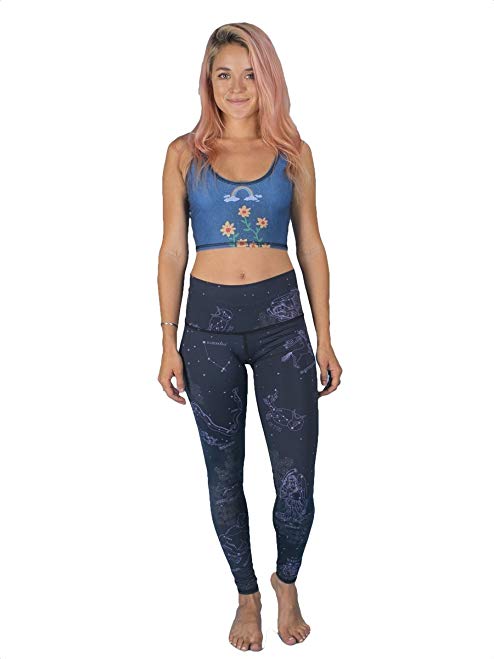 Teeki Women's Leggings or Hot Pants, Small, Star Dust Pattern