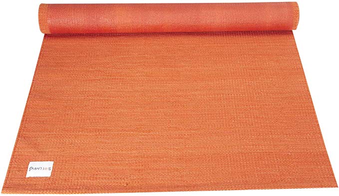 Sol Living Cotton Yoga Mat Organic Cotton Yoga Mat Non-Slip Yoga Rug Eco-Friendly Multi-Purpose Yoga Equipment Fitness Mat Mediation Pad 24 x 72 Tango