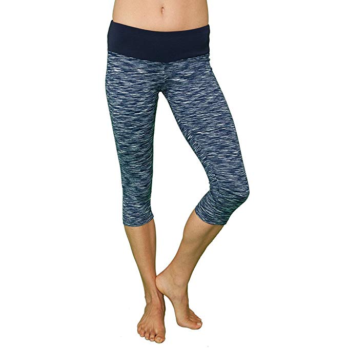 Yoga Capri Leggings Semi-Compression, Super Comfortable & Flattering Fit. Perfect for Yoga, Pilates, Barre - 8 Colors - FABB Activewear [On Sale Today!]