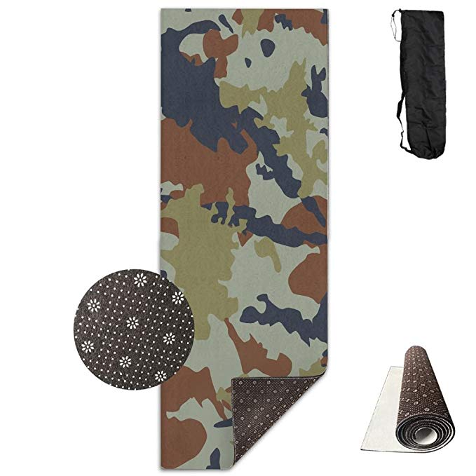 Military Camouflage Yoga Mat Towel For Bikram/Hot Yoga, Yoga And Pilates, Paddle Board Yoga, Sports, Exercise, Fitness Towel