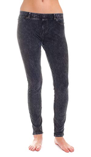 Hard Tail Denim wash Leggings (Charcoal)