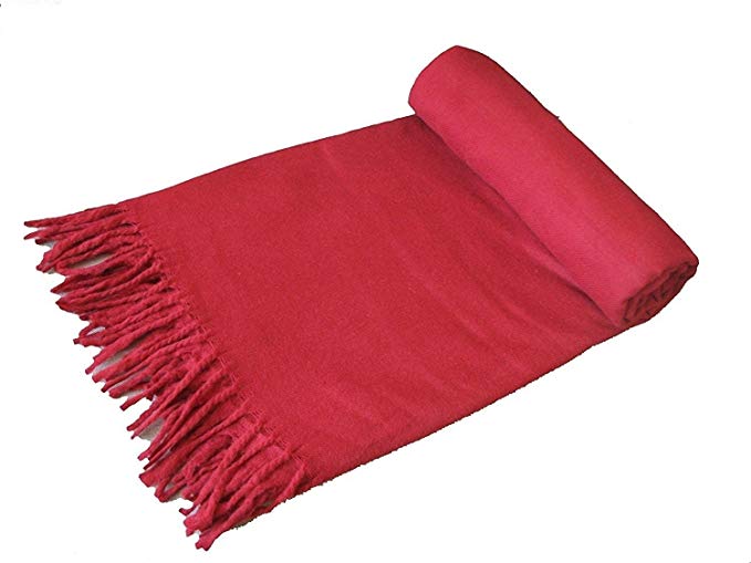 Wool Meditation Shawl Tibet Monks Burgundy Red 100% From Tibet Yoga Meditation