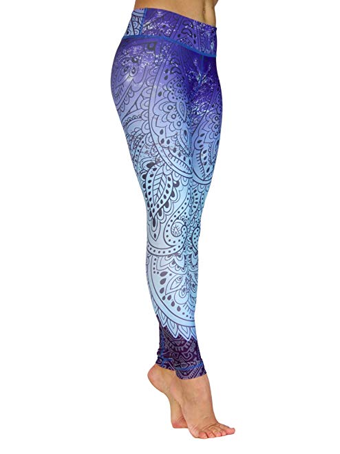 Niyama Artistic Yoga Pant for Women - Morning Glory - Shaping, Compression Legging.