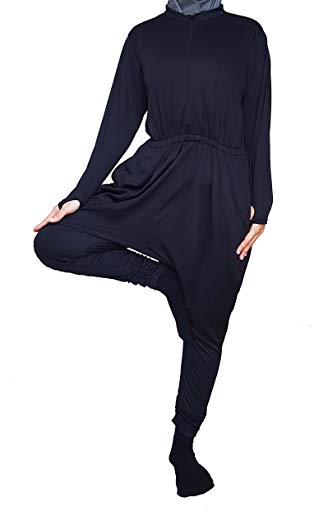 Modest Yoga Suit - Black