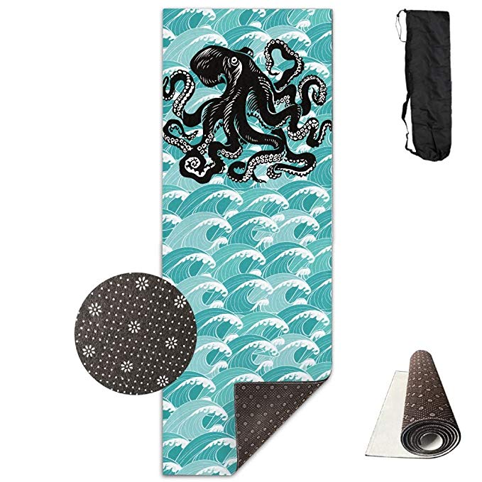 Unforgettable Anchor Octopus Yoga Mat Towel For Bikram/Hot Yoga, Yoga And Pilates, Paddle Board Yoga, Sports, Exercise, Fitness Towel