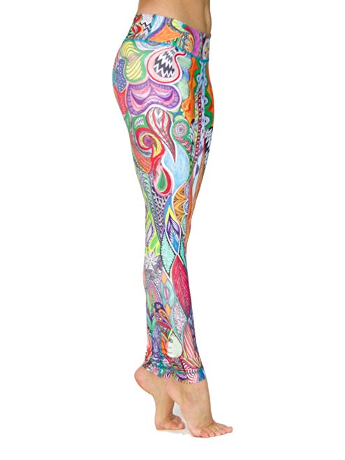 Niyama Colorful, Artistic Yoga Pant for Women - Hakuna Matata - Compression Legging.