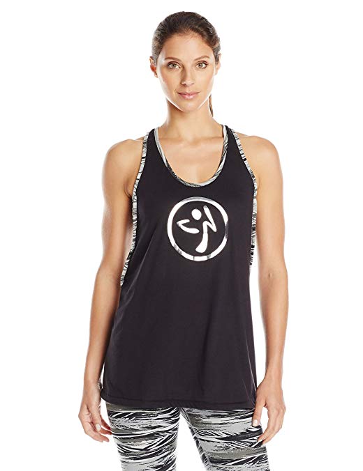 Zumba Fitness Women's Treaded Burn It Up Bubble Tank Top