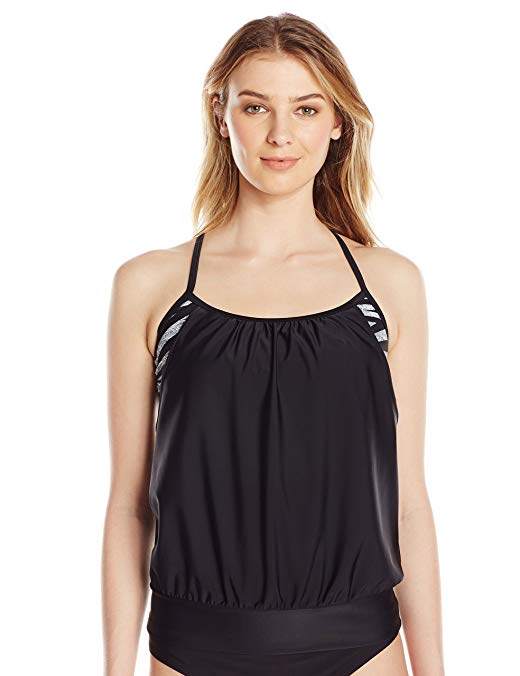 Speedo Women's Powerflex Eco Blouson Tankini Top