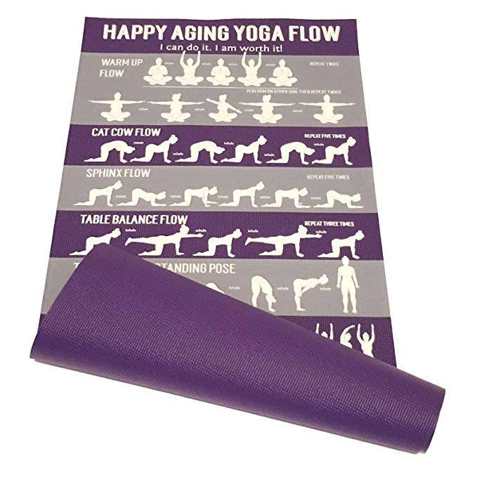 Learn Yoga - Happy Aging Yoga Mat and Instructional Videos