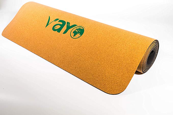 VaYo Concept Cork & Natural Rubber Yoga MAT Eco Friendly, Non-Toxic, Latex Free, Antimicrobial, 100% Biodegradable. YOGI'S Choice