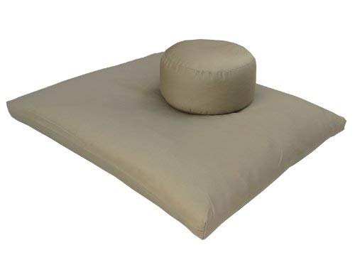 Round Zafu and Zabuton Meditation Cushion Set (2pc)