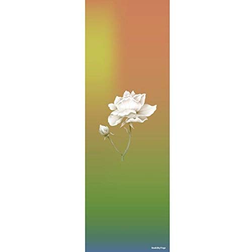 Printed Yoga Mat: Eco-Friendly, Microfibre, Luxurious, Non-Slip, Mat/Towel. Perfect Bikram, Hot Yoga, Ashtanga,…Comes Free Carrying Strap