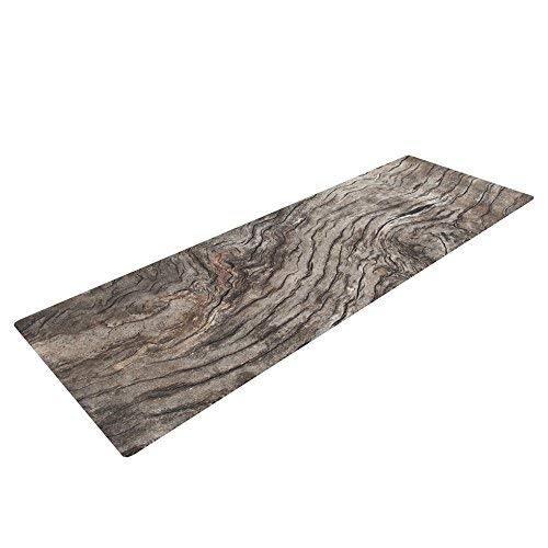 Kess InHouse Susan Sanders Tree Bark Exercise Yoga Mat, Brown Wooden, 72