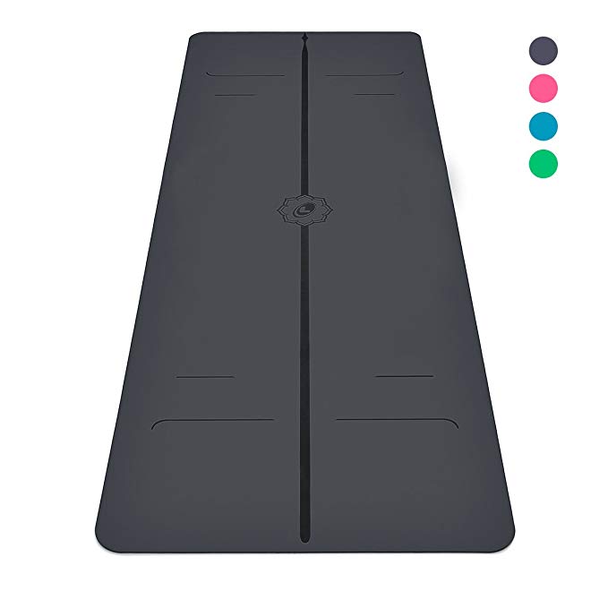 Liforme Evolve Yoga Mat - The World's Best Eco-Friendly, Non Slip Yoga Mat with The Original Unique Alignment Marker System. Biodegradable Mat Made with Natural Rubber & A Warrior-Like Grip