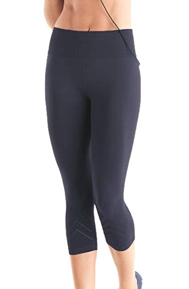 Lupo Women's Golden Fashion Sports Compression Capris