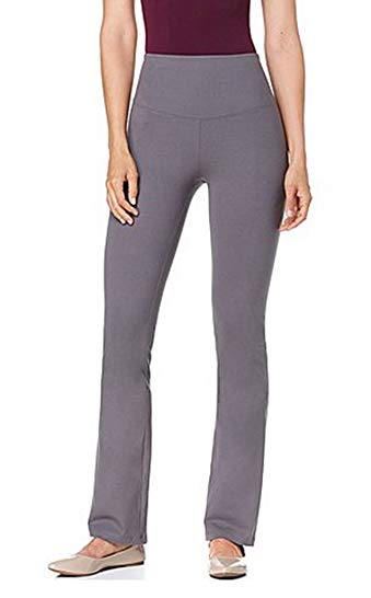 Yummie Tummie Boot-Cut Shaping Legging Yoga Pants ~Gray