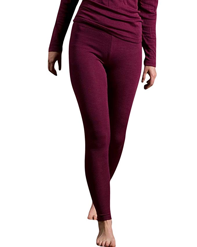 Engel 70% Organic Merino Wool 30% Silk Women's Leggings. Made in Germany.