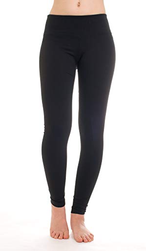 Hard Tail supplex flat waist ankle legging (black)