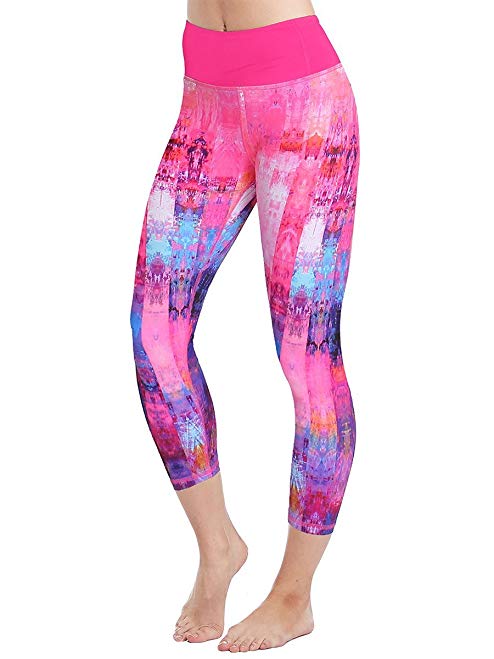 Anjali Arya Printed Crop Yoga Leggings for Women ( Eco Friendly )