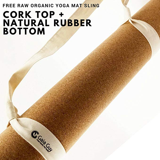 Travel Cork Yoga Mat + Natural Rubber - 72