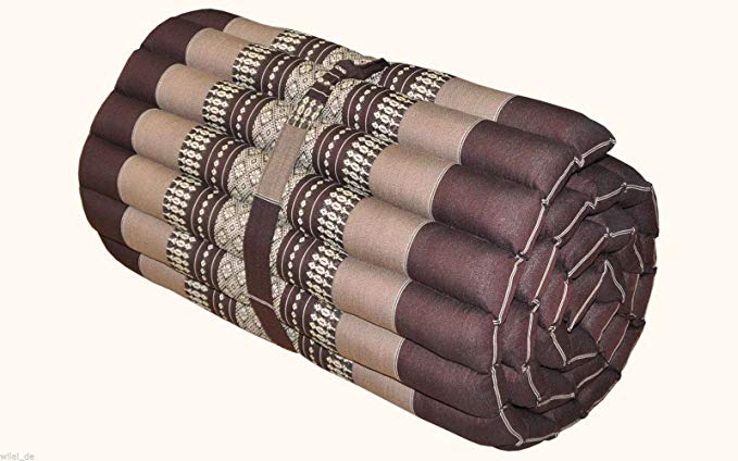 Noinoi@roll up Thai Mattress Kapok (small, Brown)