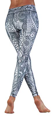 Niyama Handcrafted, Yoga Pant for Women - Zentangle - Shaping, Compression Legging.