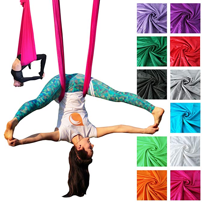 Firetoys Professional Aerial Yoga Hammock, Made in the UK, Safety Tested & Certified - Lots of Colors!