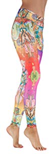 Niyama Vibrant and Artistic Yoga Pant for Women - Barcelona - Compression Legging.